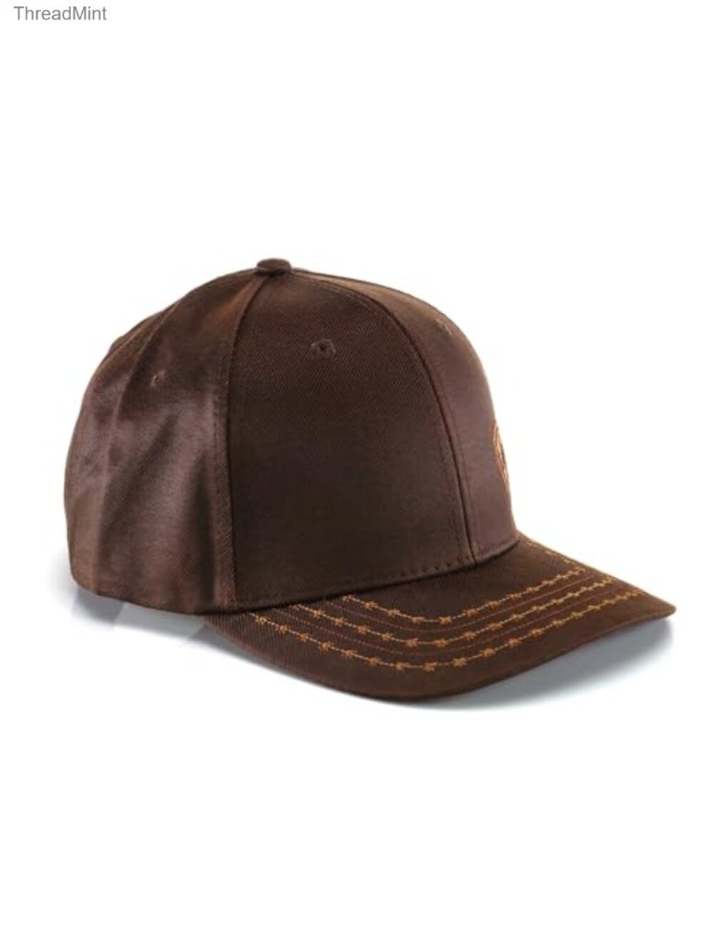 Men's Oilskin Cotton Twill Baseball Cap Adjustable Hook-and-Loop Western Hat - Picture 4 of 6